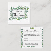 ユーエレガントカモダンリが友人を指す 紹介カード (正面/裏面)