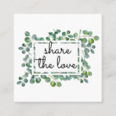 ユーエレガントカモダンリが友人を指す 紹介カード (正面)