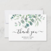 ユーエレガントカリの水結婚色名 サンキューカード (正面)