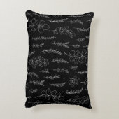 ユーエレガントカリの黒白模様 アクセントクッション (裏面(縦))