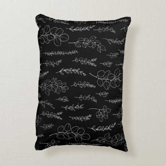 ユーエレガントカリの黒白模様 アクセントクッション (裏面(縦))