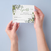 ユーエレガントカリプタスゲームカードの数を推測 チラシ (手)