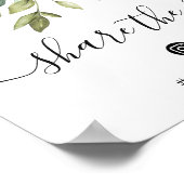 ユーエレガントカリ共有ザラ結婚ブズサイン ポスター (角)