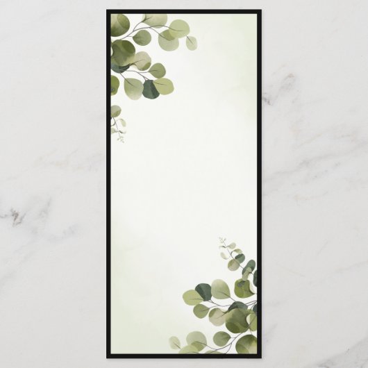 ユーエレガントカリ葉素朴・バジェット・ディナー メニュー (裏面)