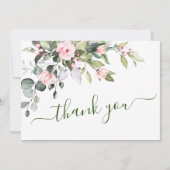 ユーエレガントカリ赤面バラフローラ サンキューカード (正面)