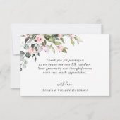 ユーエレガントカリ赤面バラフローラ サンキューカード (裏面)