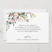 ユーエレガントカリ赤面バラフローラ サンキューカード (裏面)