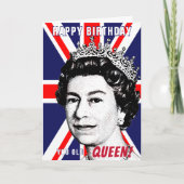 ユーオールドクイーンゲイハッピーバースデー カード (正面)