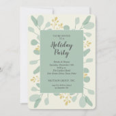 ユーカエレガントリクリスマスホリデー招待状 (正面)