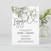 ユーカエレガントリトゥスウエア婚約した婚約パーティ 招待状 (スタンド正面)