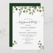 ユーカエレガントリ婚約パーティ招待状 招待状 (正面/裏面)