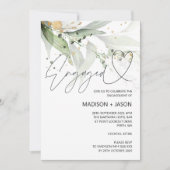 ユーカエレガントリ婚約パーティ発表 招待状 (正面)