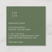 ユーカエレガントリ植物 スクエア名刺 (裏面)