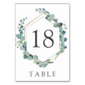 ユーカエレガントリ金ゴールドリース表番号 テーブルナンバー (裏面)