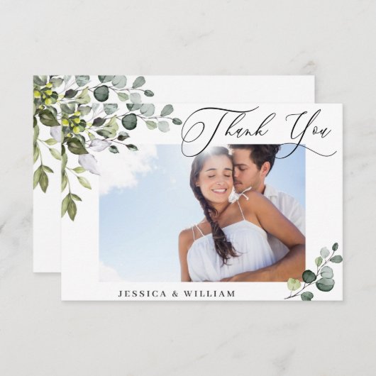 ユーカエレガントリ・グリーナリー写真 サンキューカード (正面/裏面)