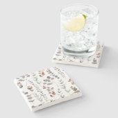 ユーカカラフルリ水彩   ストーンコースター (横)