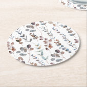 ユーカカラフルリ水彩  ラウンドペーパーコースター (アングル)