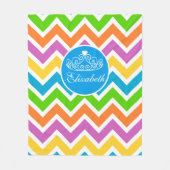 ユーカスタマイズズプリンセスティアラ フリースブランケット (正面)