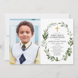 ユーカモダンリ初のコミュニオン写真 招待状