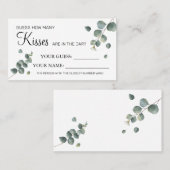 ユーカリいくつのキスブライダルシャワーカードゲーム プレイスカード (正面/裏面)