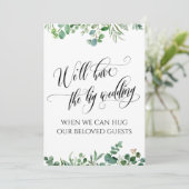 ユーカリいつ我々がハグできる延期結婚の 招待状 (スタンド正面)