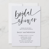 ユーカリお洒落プタスウォーターカラーブライダルシャワーインビ 招待状 (正面)