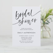 ユーカリお洒落プタスウォーターカラーブライダルシャワーインビ 招待状 (スタンド正面)