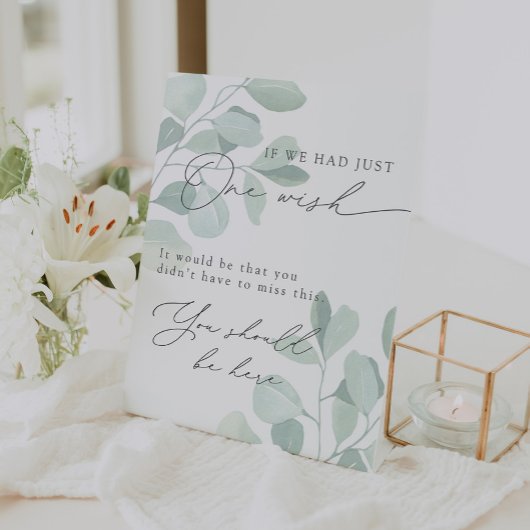 ユーカリお洒落プ結婚の愛する記憶徴候 台座サイン