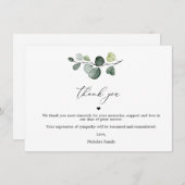 ユーカリお祝いの生活サンキューカード サンキューカード (正面/裏面)