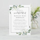 ユーカリお祝いオブライフメモリアル招待状 招待状 (スタンド正面)