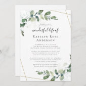 ユーカリお祝いオブライフメモリアル招待状 招待状 (正面/裏面)