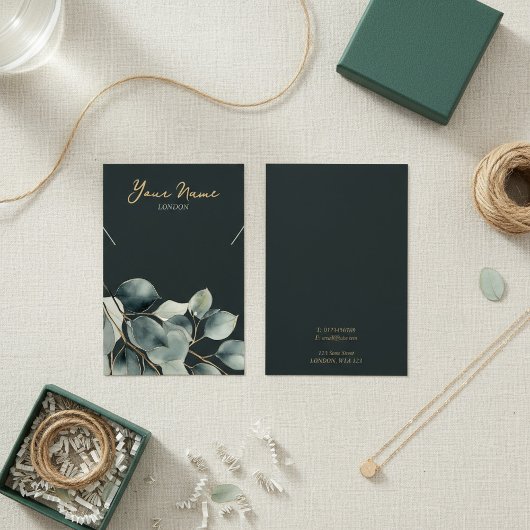 ユーカリかわいらしビリーネックレス表示カード