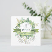 ユーカリかわいらしプのぶら下がったフローラつる植物 招待状 (スタンド正面)