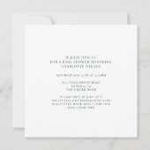 ユーカリかわいらしプのぶら下がったフローラつる植物 招待状 (裏面)