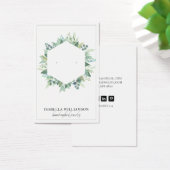 ユーカリかわいらしー緑地耳飾りディスプレイカード (デスク)