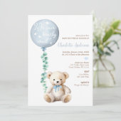 ユーカリがベビーシャワーを浴びる待つことができる 招待状 (スタンド正面)