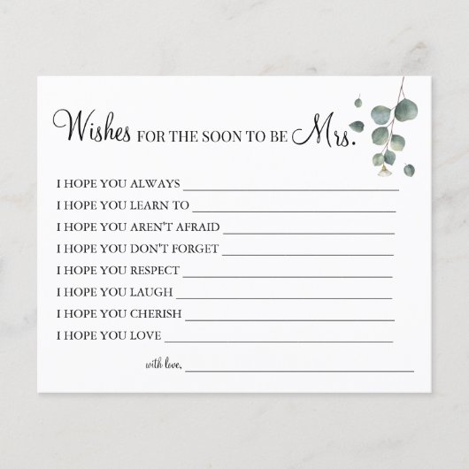 ユーカリがミセス・カードを望む チラシ (正面)