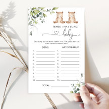 ユーカリが歌の赤ちゃんシャワーのゲームの名前を負担