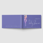 ユーカリが赤ちゃんシャワー薄紫を願う ゲストブック (全面)