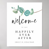 ユーカリが~の後ずっと幸せに結婚歓迎 ポスター (正面)