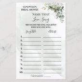 ユーカリその歌のシャワーのバイリンガルゲームの名前 (正面)