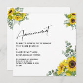 ユーカリとひまわりの延期日程発表 招待状 (正面/裏面)