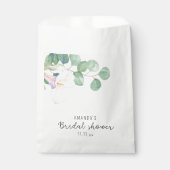 ユーカリとカラフラワー – ブライダルシャワー フェイバーバッグ (正面)