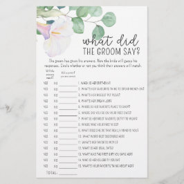 ユーカリとカラ – 新郎は何とゲームを言った