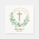 ユーカリとクロスバプテスマ スタンダードカクテルナプキン (正面)