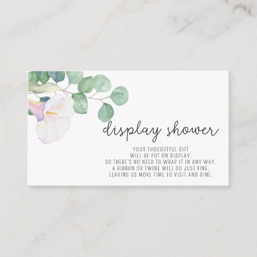 ユーカリとコルラ - ディスプレイシャワー エンクロージャーカード (正面)