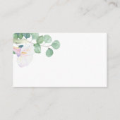 ユーカリとコーラル - 花嫁のためのレシピ エンクロージャーカード (裏面)