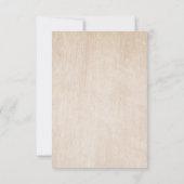 ユーカリとセージのグリーンを使ったモダンな幾何学ウェディング 出欠カード (裏面)