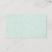 ユーカリとピンクの花囲いカード エンクロージャーカード (裏面)