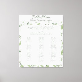 ユーカリとファ結婚ーンのシーティングプラン キャンバスプリント